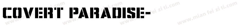 Covert Paradise字体转换